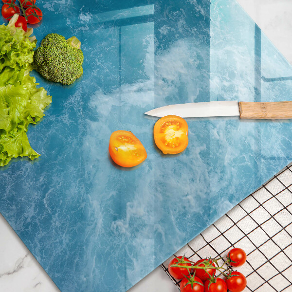 Protetor para fogão de vidro Água azul