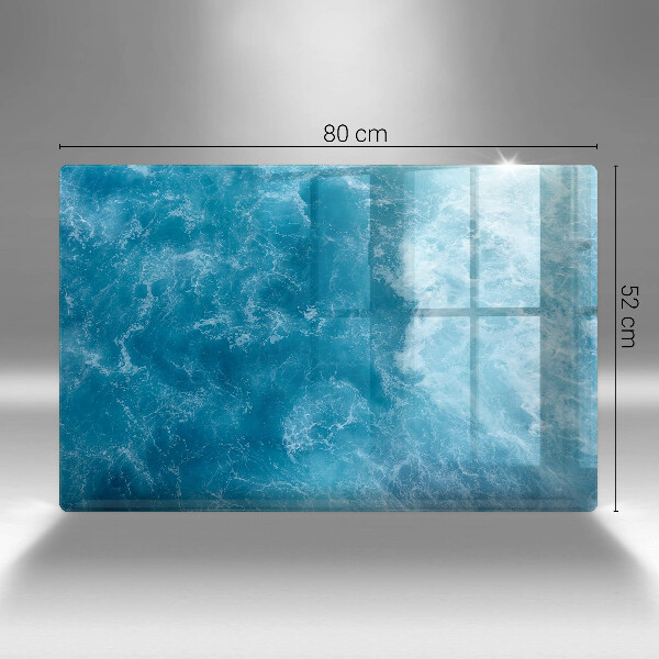 Protetor para fogão de vidro Água azul