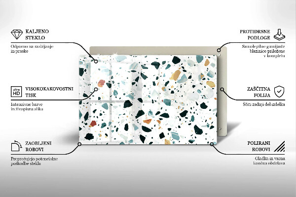 Protetor para fogão de vidro Grés claro