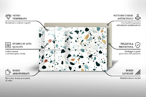 Protetor para fogão de vidro Grés claro