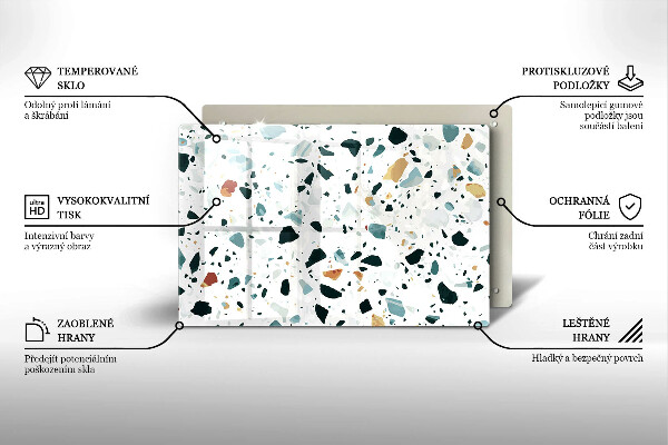 Protetor para fogão de vidro Grés claro