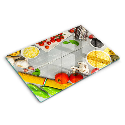 Protetor em vidro para fogão Comida de cozinha