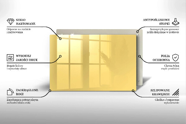 Cobertura placa vitrocerámica Cor amarela