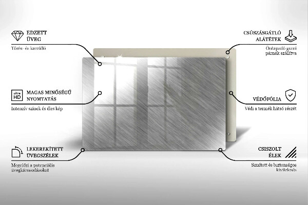 Cobertura placa vitrocerámica Fundo de textura metálica
