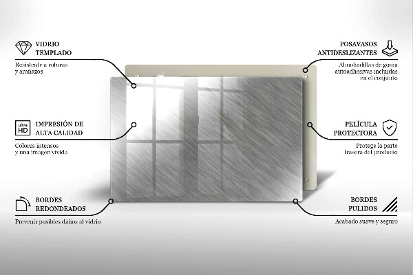 Cobertura placa vitrocerámica Fundo de textura metálica