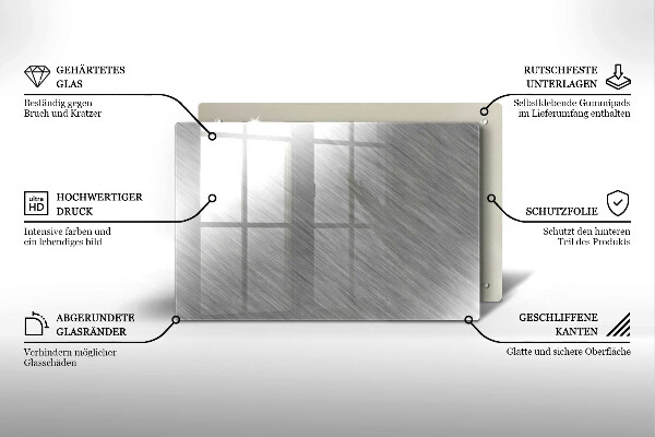 Cobertura placa vitrocerámica Fundo de textura metálica