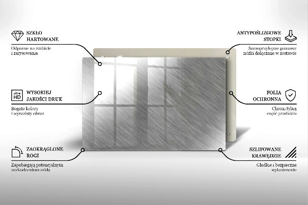 Cobertura placa vitrocerámica Fundo de textura metálica
