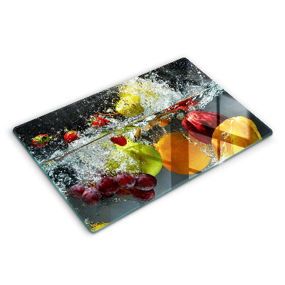 Cobertura placa vitrocerámica Fruta suculenta na água