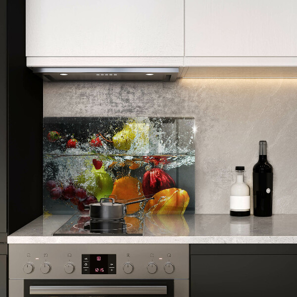 Cobertura placa vitrocerámica Fruta suculenta na água