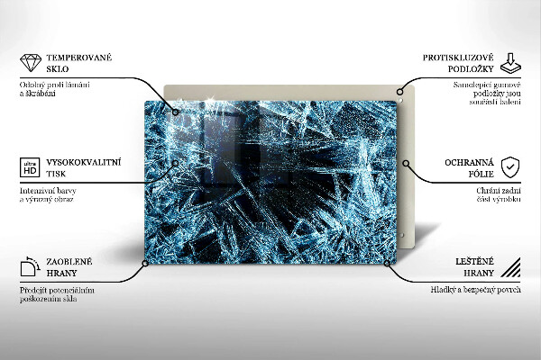 Protetor para fogão de vidro Estrutura de gelo afiada