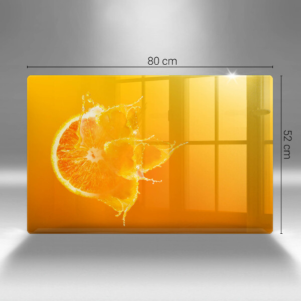 Cobertura placa vitrocerámica Fruta laranja suculenta