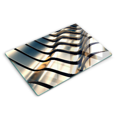 Protetor para fogão de vidro Formas metálicas 3D