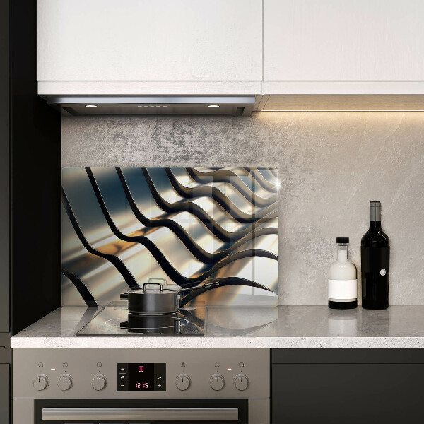 Protetor para fogão de vidro Formas metálicas 3D