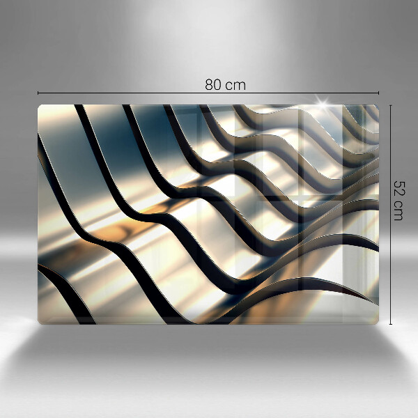 Protetor para fogão de vidro Formas metálicas 3D