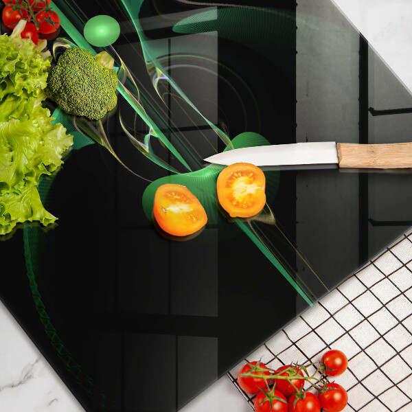 Protetor em vidro para fogão Abstração moderna