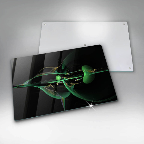 Protetor em vidro para fogão Abstração moderna