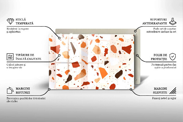 Protetor em vidro para fogão Grés decorativo