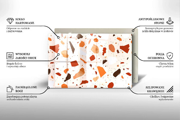 Protetor em vidro para fogão Grés decorativo