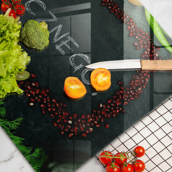 Protetor para fogão de vidro A inscrição Bom apetite!