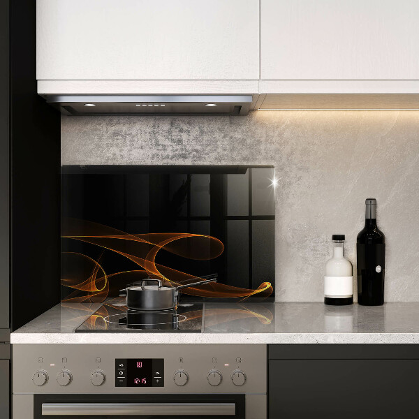 Protetor para fogão de vidro Linhas abstratas
