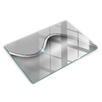 Protetor para fogão de vidro Abstração de metal