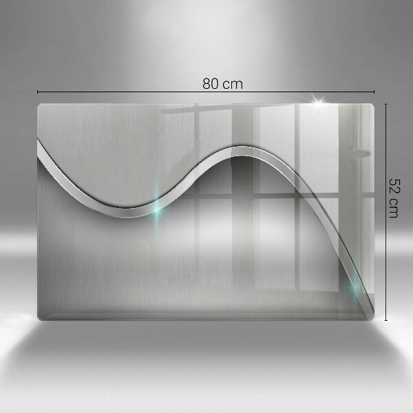 Protetor para fogão de vidro Abstração de metal