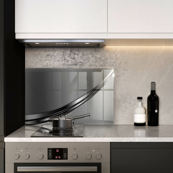 Protetor de fogão de vidro Abstração de metal