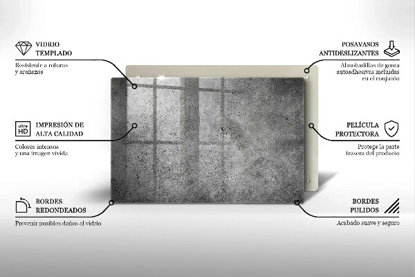 Cobertura placa vitrocerámica Textura de pedra de concreto
