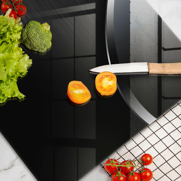 Protetor em vidro para fogão Abstração de metal