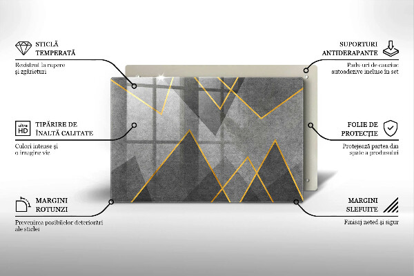 Protetor para fogão de vidro Formas nítidas