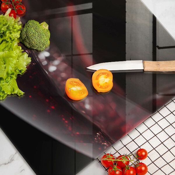 Protetor de fogão de vidro Um copo de vinho tinto