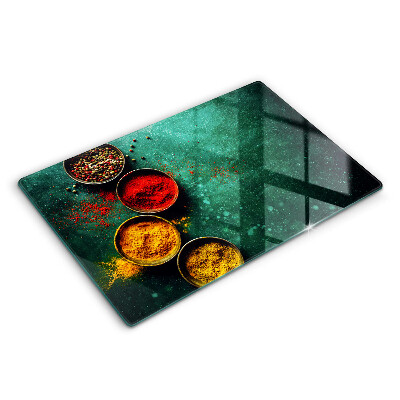 Protetor em vidro para fogão Especiarias orientais