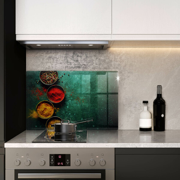Protetor em vidro para fogão Especiarias orientais