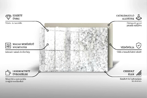 Cobertura placa vitrocerámica Cristais de sal