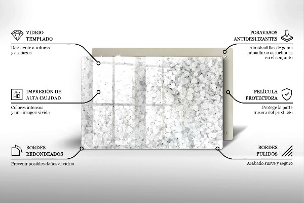 Cobertura placa vitrocerámica Cristais de sal