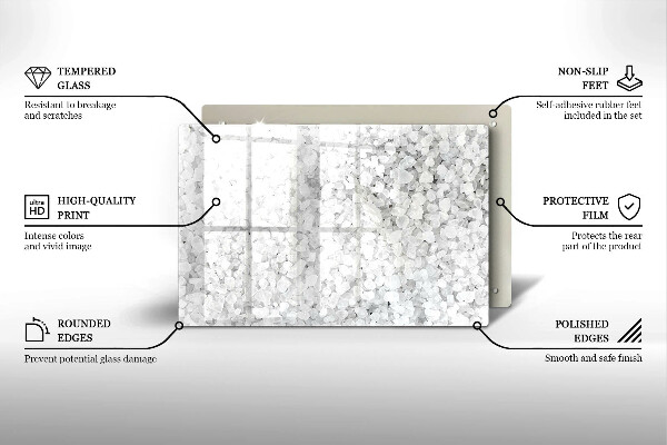 Cobertura placa vitrocerámica Cristais de sal