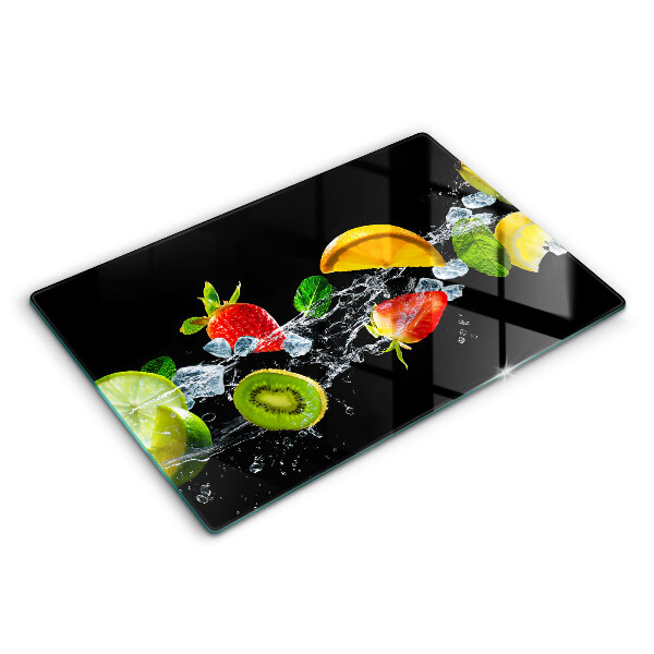 Protetor para fogão de vidro Fruta na água