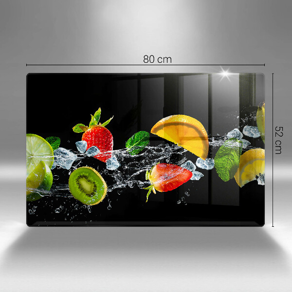 Protetor para fogão de vidro Fruta na água