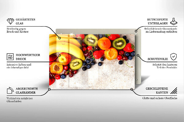 Cobertura placa vitrocerámica Frutas de Natal