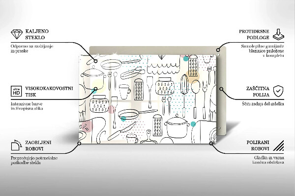 Protetor para fogão de vidro Acessórios de cozinha