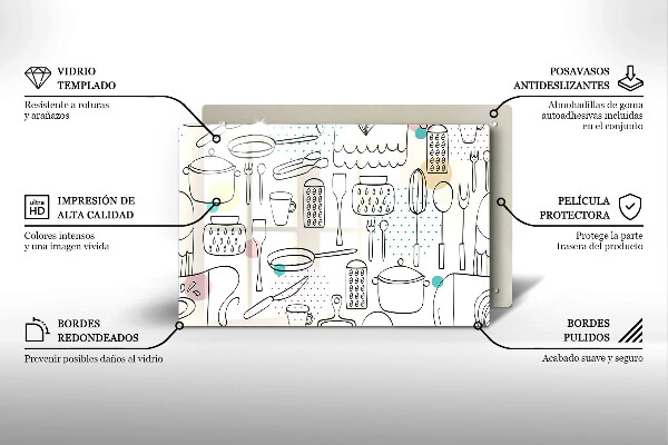 Protetor para fogão de vidro Acessórios de cozinha