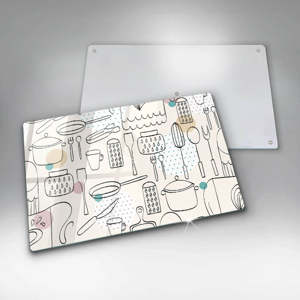 Protetor para fogão de vidro Acessórios de cozinha