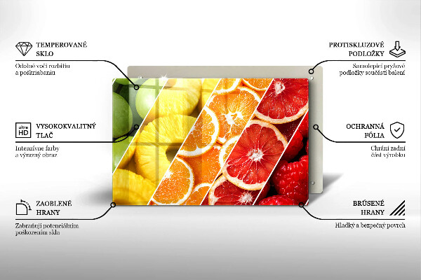 Cobertura placa vitrocerámica Frutas coloridas