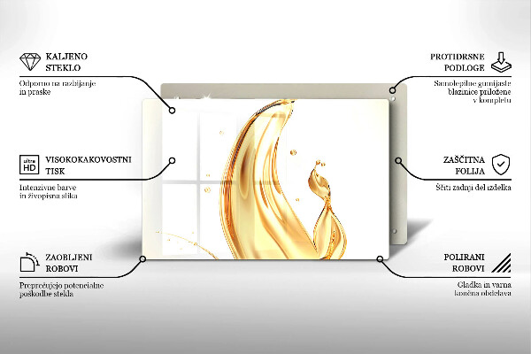 Protetor em vidro para fogão Azeite