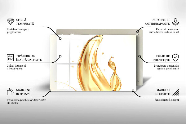 Protetor em vidro para fogão Azeite