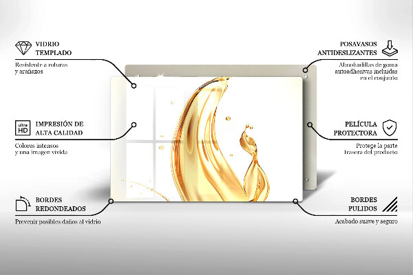 Protetor em vidro para fogão Azeite
