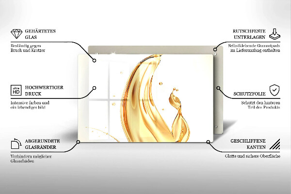 Protetor em vidro para fogão Azeite