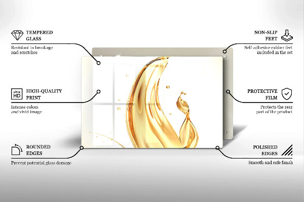 Protetor em vidro para fogão Azeite