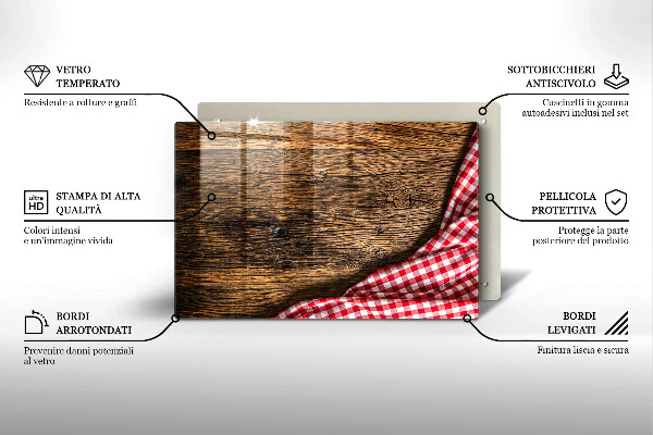 Cobertura placa vitrocerámica Mesa de madeira