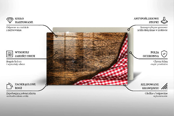 Cobertura placa vitrocerámica Mesa de madeira